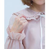 ハートチュールビッグ襟ブラウス | axes femme | 詳細画像6 