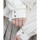 ペプラム風リボンタイブラウス | axes femme | 詳細画像6