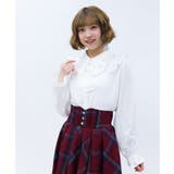 白 | ビッグリボン付き丸襟ブラウス | axes femme