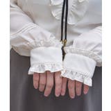 カメオループタイ付フリルブラウス | axes femme | 詳細画像5