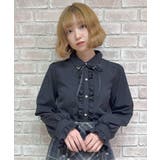 金具使い襟ブラウス | axes femme | 詳細画像10 