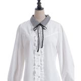 金具使い襟ブラウス | axes femme | 詳細画像21 