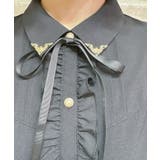 金具使い襟ブラウス | axes femme | 詳細画像7 