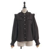 スタンドカラーフリルブラウス | axes femme | 詳細画像18