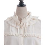 スタンドカラーフリルブラウス | axes femme | 詳細画像31