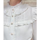 スタンドカラーフリルブラウス | axes femme | 詳細画像6