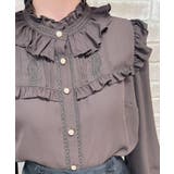 スタンドカラーフリルブラウス | axes femme | 詳細画像8