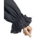 シャーリングフリル丸襟ブラウス | axes femme | 詳細画像10 