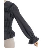 シャーリングフリル丸襟ブラウス | axes femme | 詳細画像11 