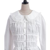 シャーリングフリル丸襟ブラウス | axes femme | 詳細画像15 