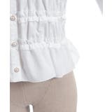 シャーリングフリル丸襟ブラウス | axes femme | 詳細画像16 