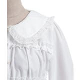 シャーリングフリル丸襟ブラウス | axes femme | 詳細画像17 