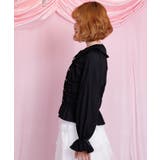 シャーリングフリル丸襟ブラウス | axes femme | 詳細画像2 