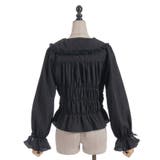 シャーリングフリル丸襟ブラウス | axes femme | 詳細画像6 