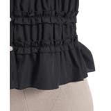 シャーリングフリル丸襟ブラウス | axes femme | 詳細画像8 