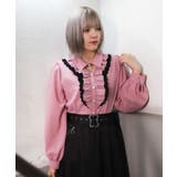 ピンク | ハートチャームフリルブラウス | axes femme