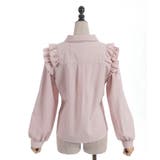 ブローチ付きヨークフリルブラウス | axes femme | 詳細画像15 