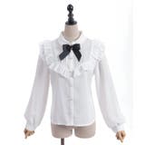 ブローチ付きヨークフリルブラウス | axes femme | 詳細画像21 