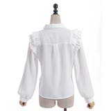 ブローチ付きヨークフリルブラウス | axes femme | 詳細画像23 