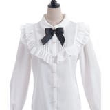 ブローチ付きヨークフリルブラウス | axes femme | 詳細画像24 