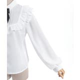 ブローチ付きヨークフリルブラウス | axes femme | 詳細画像27 