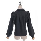 ブローチ付きヨークフリルブラウス | axes femme | 詳細画像7 