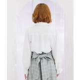 ボウタイリボン付きフリルブラウス | axes femme | 詳細画像3 