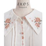 金木犀刺繍襟ブラウス | axes femme | 詳細画像24 