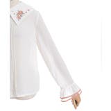 金木犀刺繍襟ブラウス | axes femme | 詳細画像29 