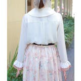 金木犀刺繍襟ブラウス | axes femme | 詳細画像3 