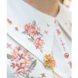 金木犀刺繍襟ブラウス | axes femme | 詳細画像5 