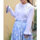 ラベンダー | 金木犀刺繍襟ブラウス | axes femme