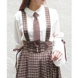 ネクタイ付フレアスリーブＢＬ | axes femme | 詳細画像6 