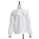 肩開きチョーカー風フリルブラウス | axes femme | 詳細画像29 