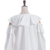 肩開きチョーカー風フリルブラウス | axes femme | 詳細画像32 