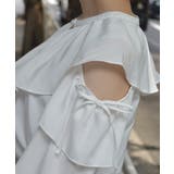 肩開きチョーカー風フリルブラウス | axes femme | 詳細画像5 