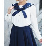 紺 | 2WAYリボンセーラーブラウス | axes femme