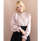 スタンドカラー肩フリルブラウス | axes femme | 詳細画像5
