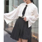 生成り | タイ付オーバーケープ風ブラウス | axes femme