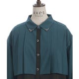 金具付バイカラーブラウス | axes femme | 詳細画像11 