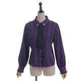 タイ付き襟金具デザインブラウス | axes femme | 詳細画像24 