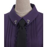 タイ付き襟金具デザインブラウス | axes femme | 詳細画像29 