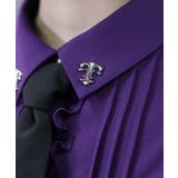 タイ付き襟金具デザインブラウス | axes femme | 詳細画像4 