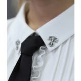 タイ付き襟金具デザインブラウス | axes femme | 詳細画像7 