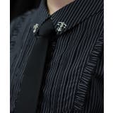 タイ付き襟金具デザインブラウス | axes femme | 詳細画像8 