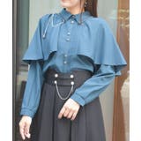 連釦×チェーン付ケープ風ブラウス | axes femme | 詳細画像10