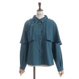 連釦×チェーン付ケープ風ブラウス | axes femme | 詳細画像12