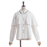 連釦×チェーン付ケープ風ブラウス | axes femme | 詳細画像20