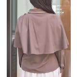 連釦×チェーン付ケープ風ブラウス | axes femme | 詳細画像3