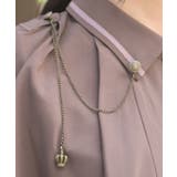 連釦×チェーン付ケープ風ブラウス | axes femme | 詳細画像5